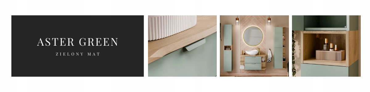 Meble łazienkowe ASTER GREEN
