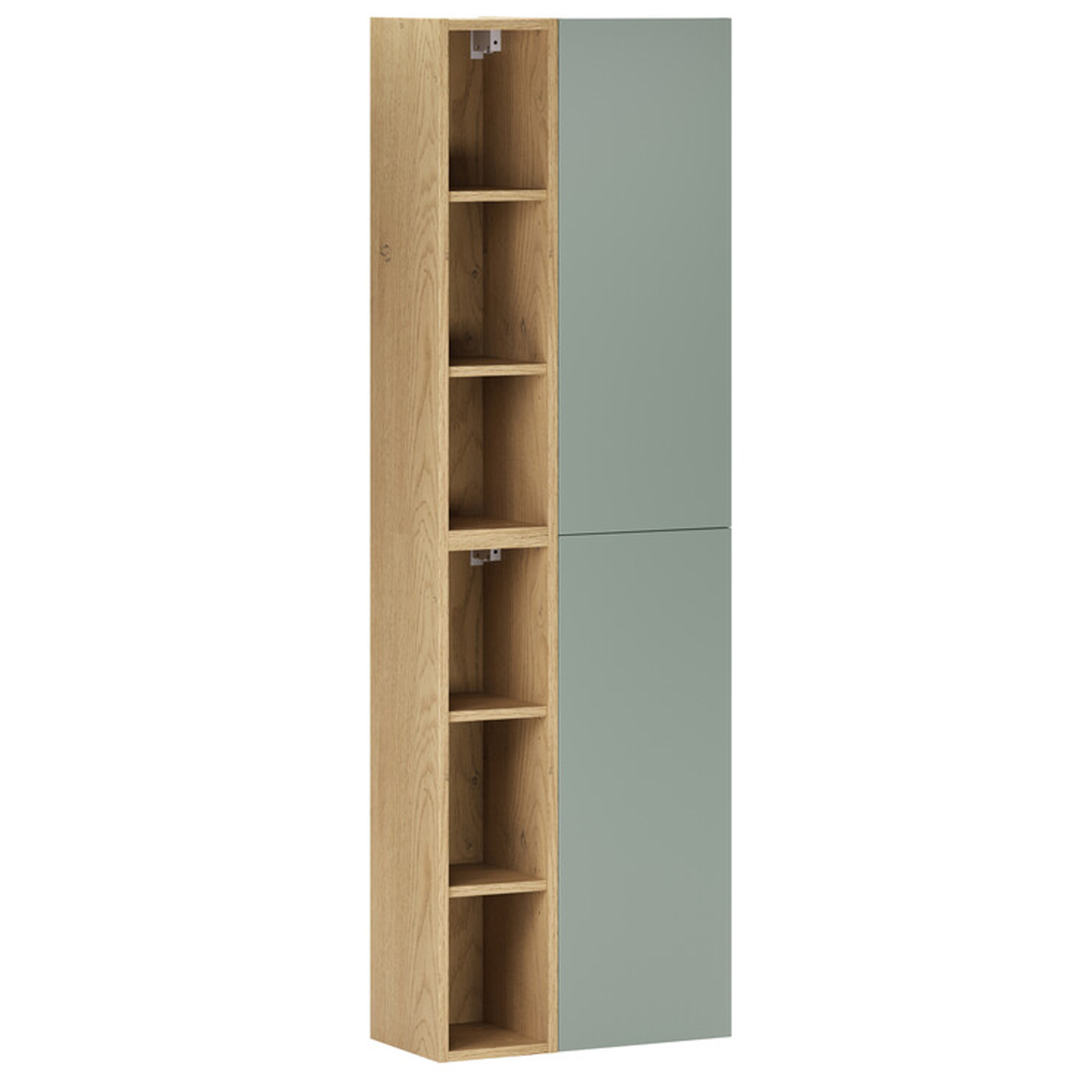 Słupek ASTER GREEN z regałami 160 cm - Meble łazienkowe COMAD