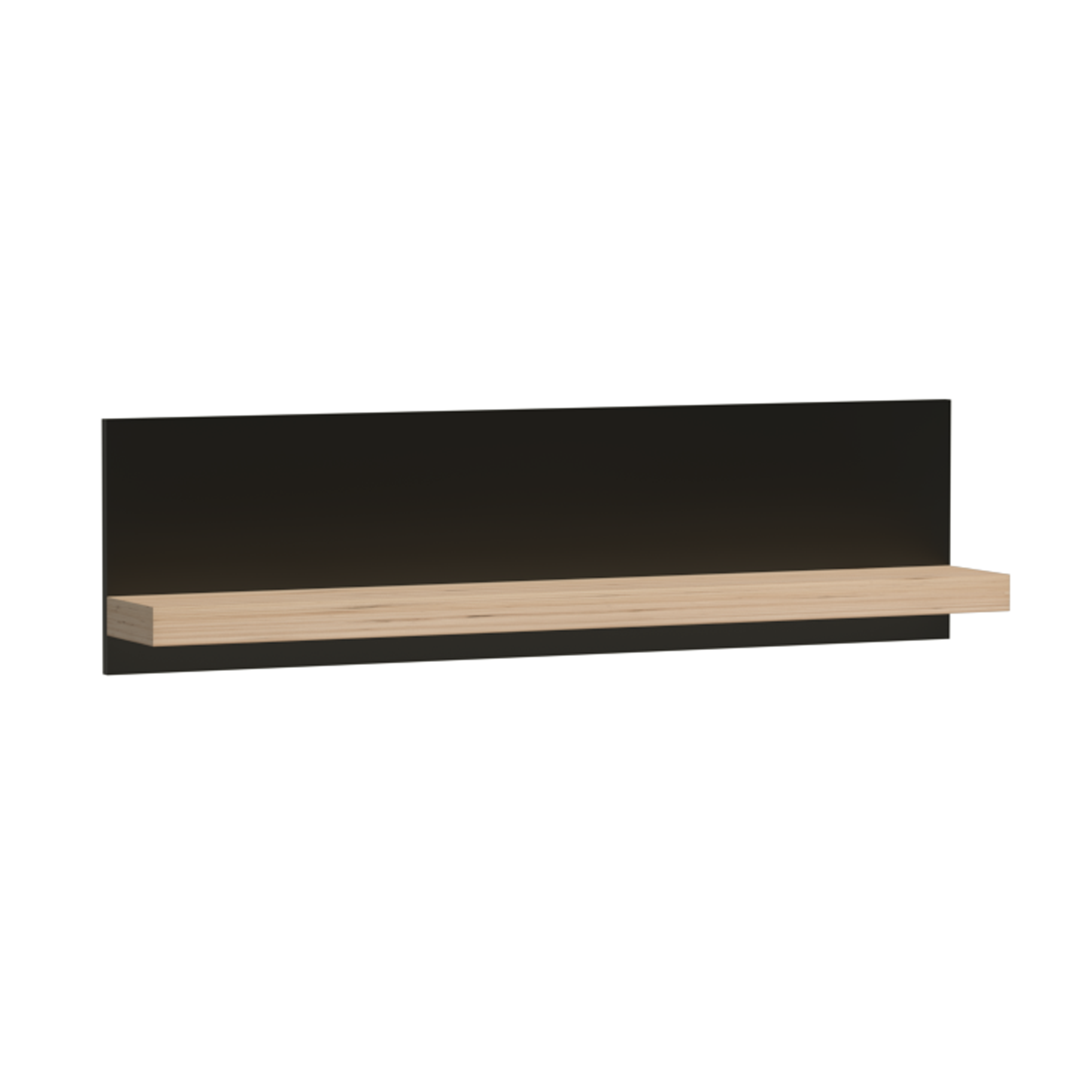 Półka CALI 120 cm DĄB ARTISAN / CZARNY - Meble JARSTOL