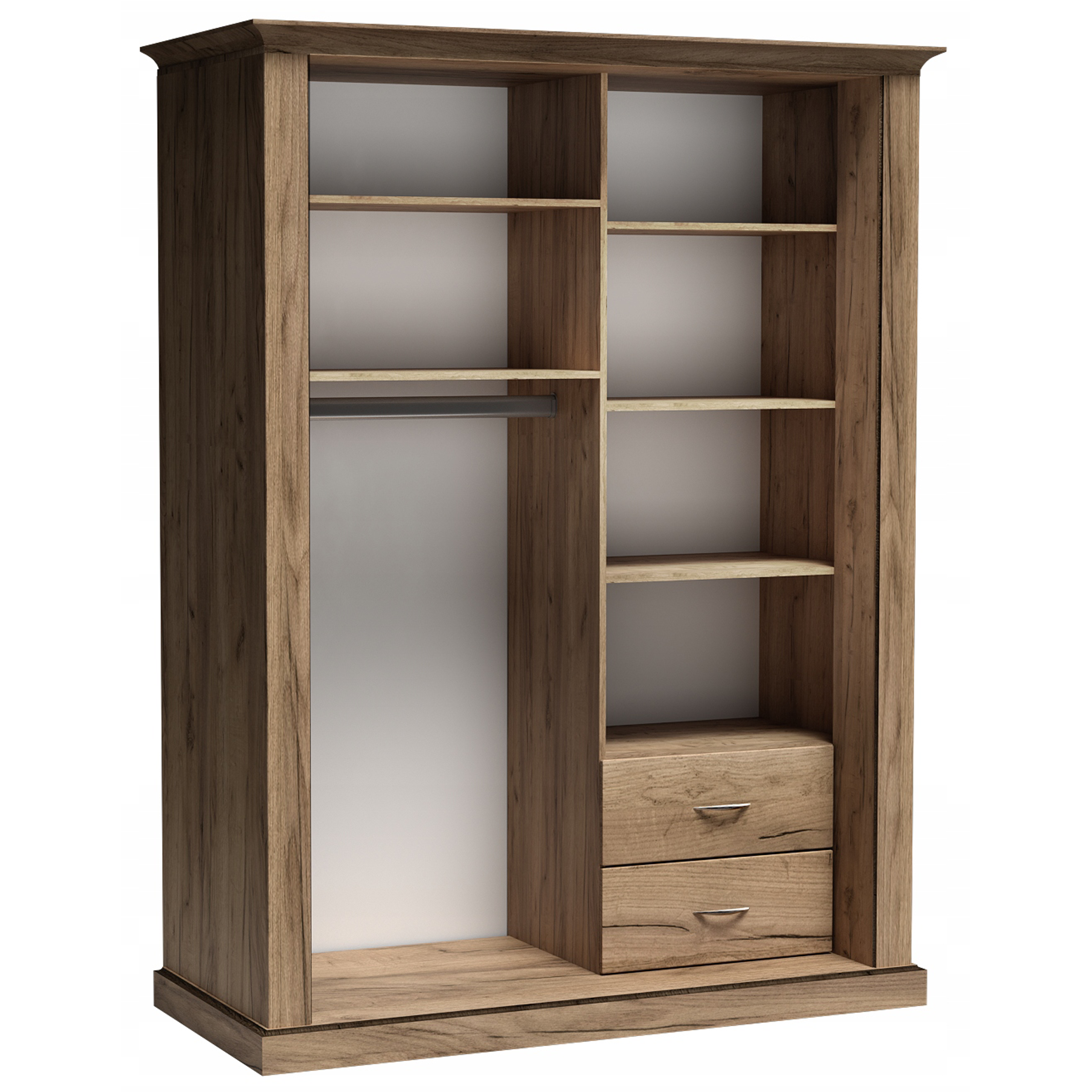 Szafa ANTICA z lustrem 146 cm KRAFT ZŁOTY