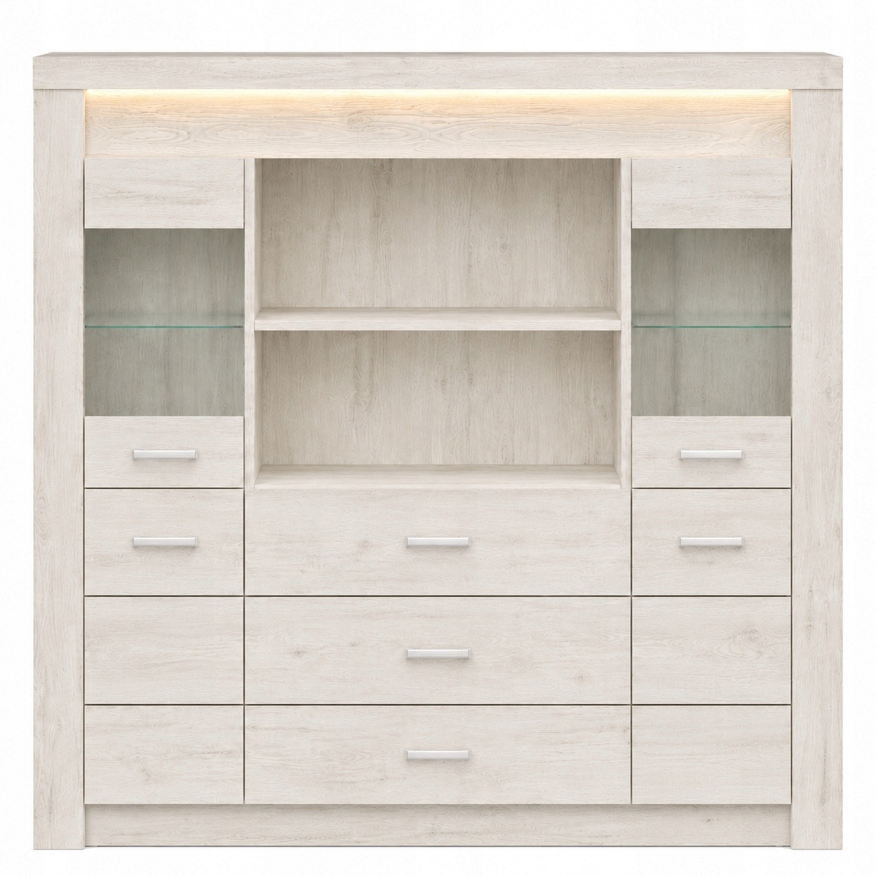Komoda INDIANAPOLIS 137 cm KRAFT BIAŁY