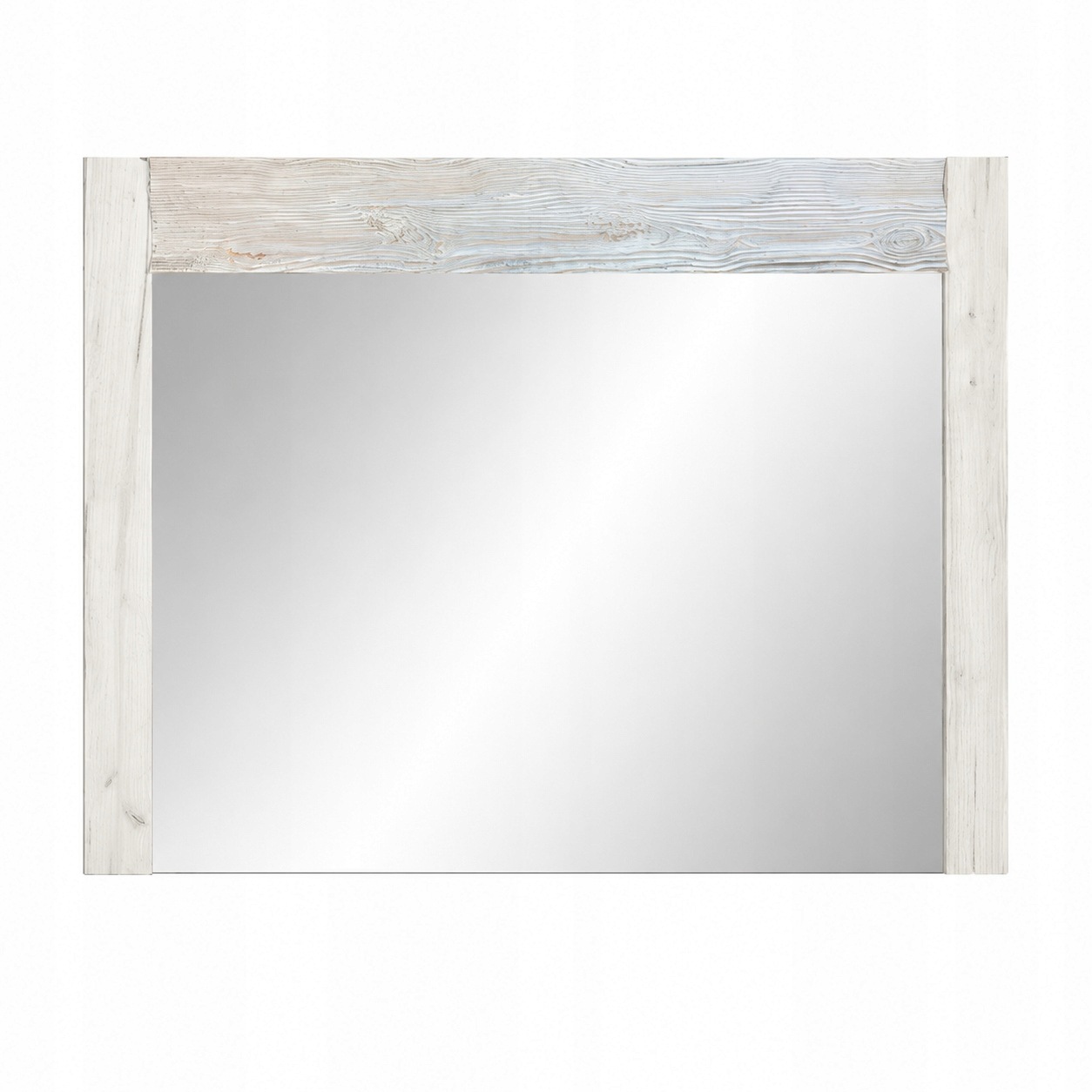 Lustro INDIANAPOLIS 120 cm KRAFT BIAŁY