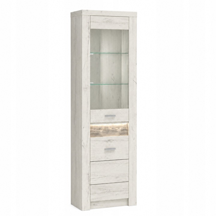 Witryna INDIANAPOLIS 56 cm KRAFT BIAŁY
