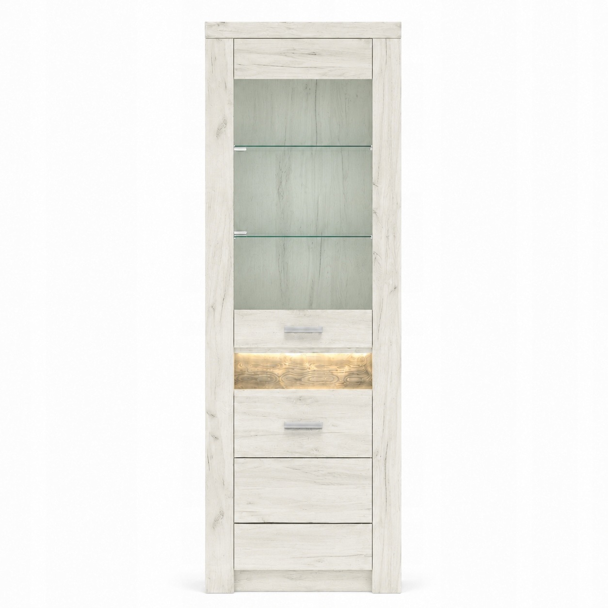 Witryna INDIANAPOLIS 56 cm KRAFT BIAŁY
