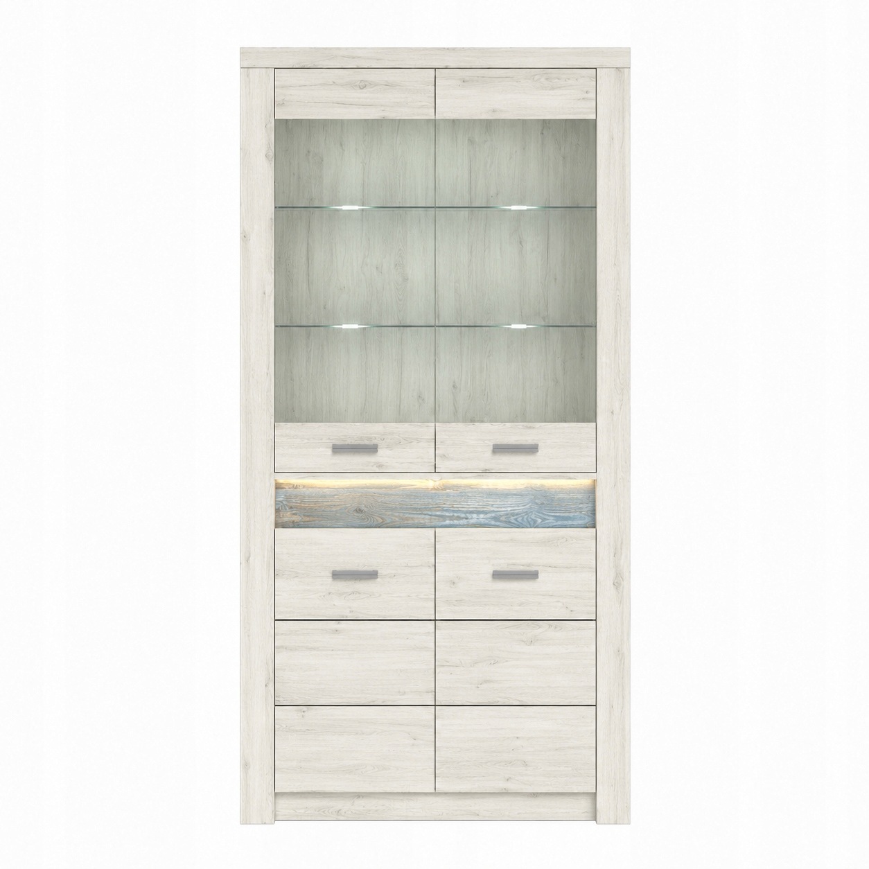 Witryna INDIANAPOLIS 96 cm KRAFT BIAŁY