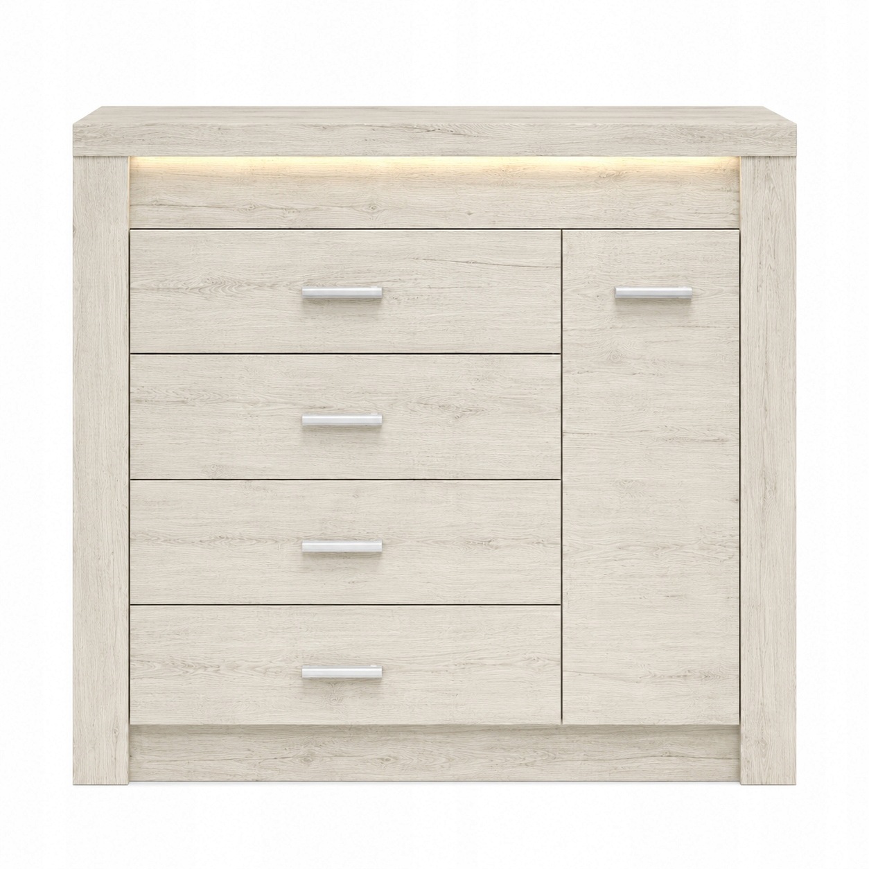Komoda INDIANAPOLIS 108 cm KRAFT BIAŁY