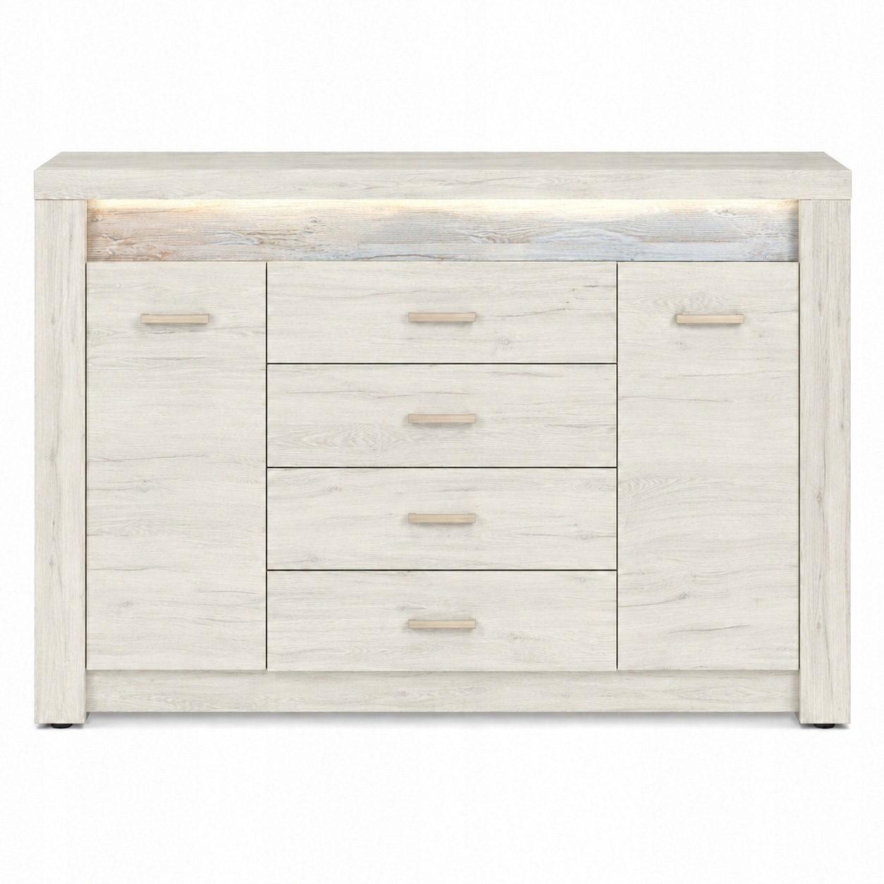 Komoda INDIANAPOLIS 137 cm KRAFT BIAŁY