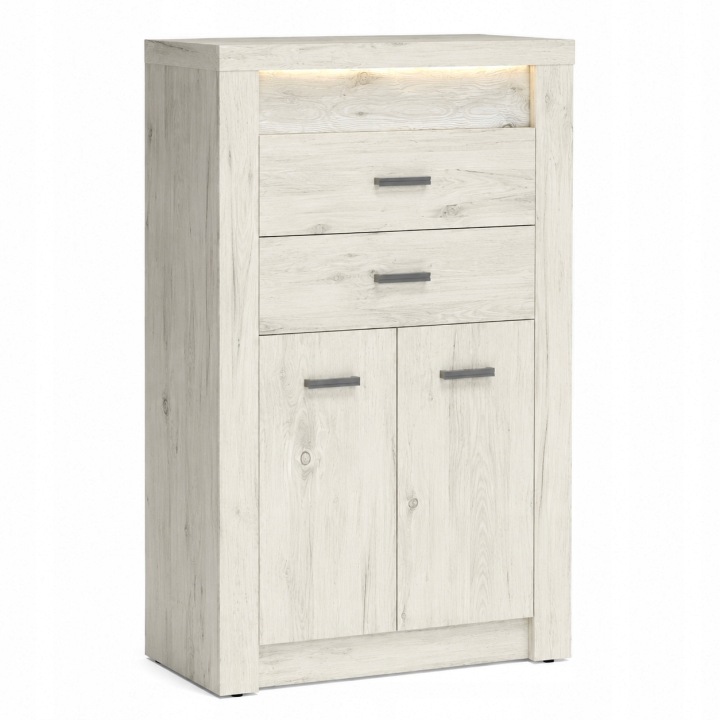 Komoda INDIANAPOLIS 76 cm KRAFT BIAŁY