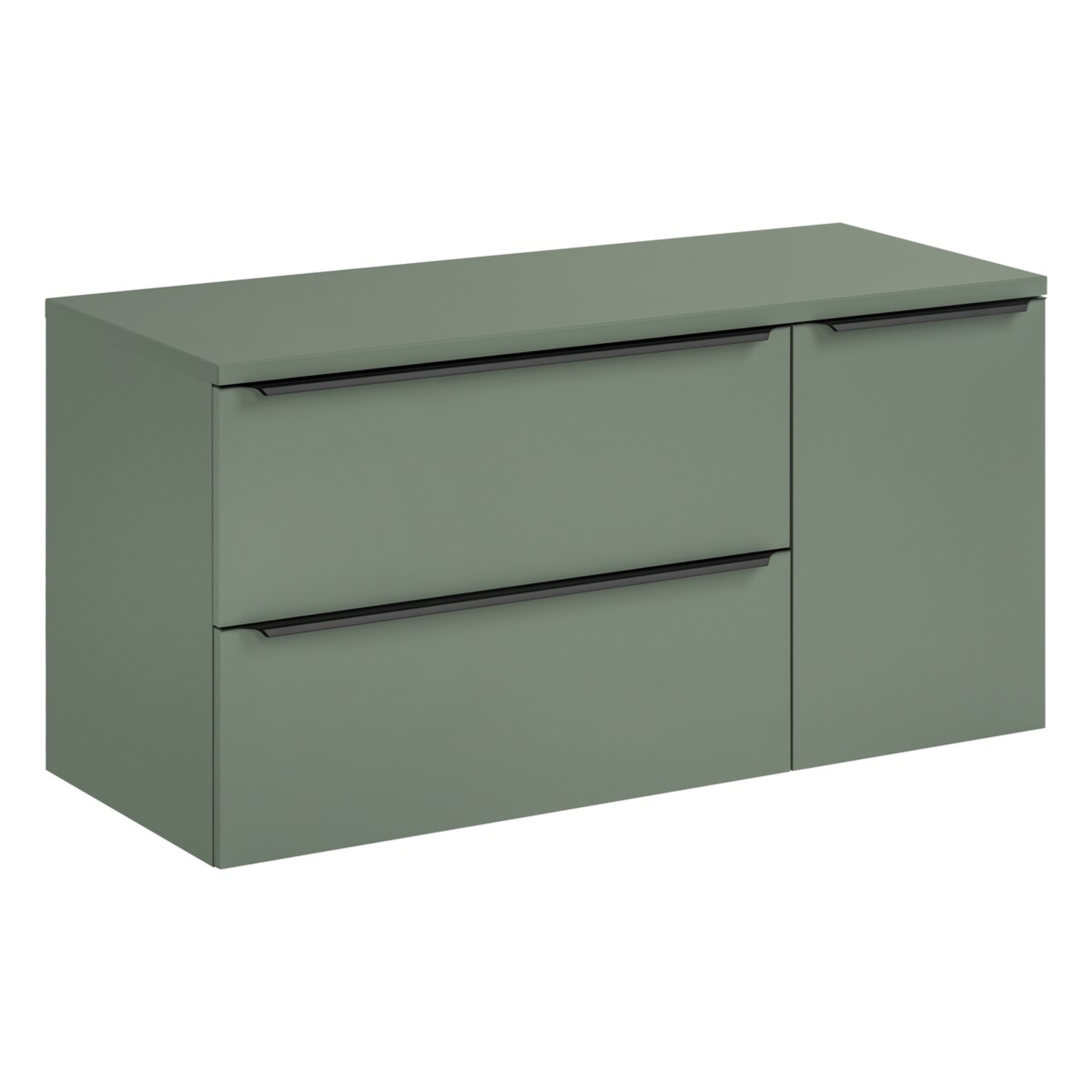 Szafka SOMBRA GREEN z blatem i koszem 120 cm