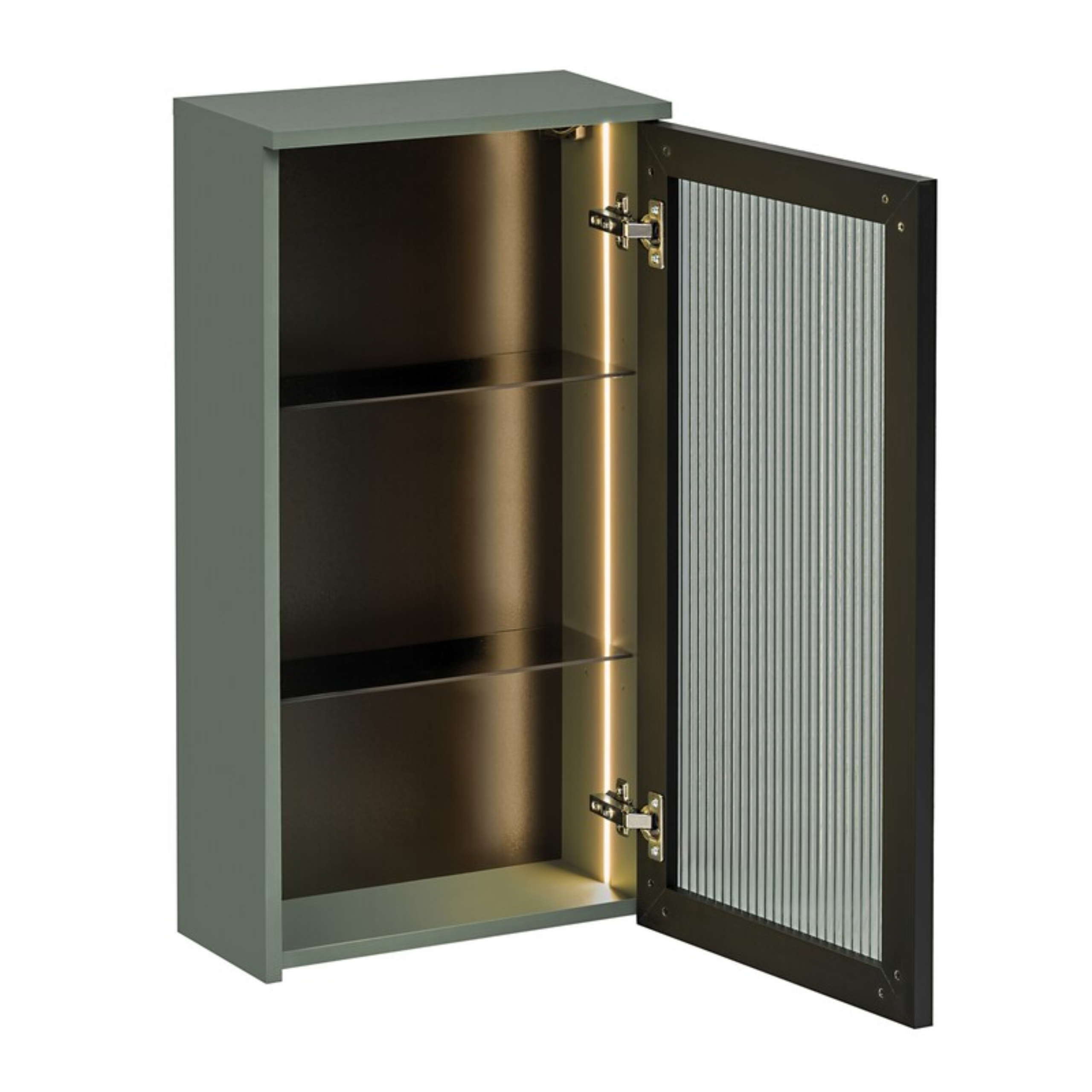 Szafka górna SOMBRA GREEN przeszklona LED 40 cm