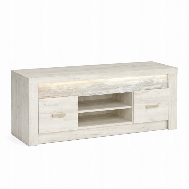 Szafka RTV INDIANAPOLIS 137 cm KRAFT BIAŁY