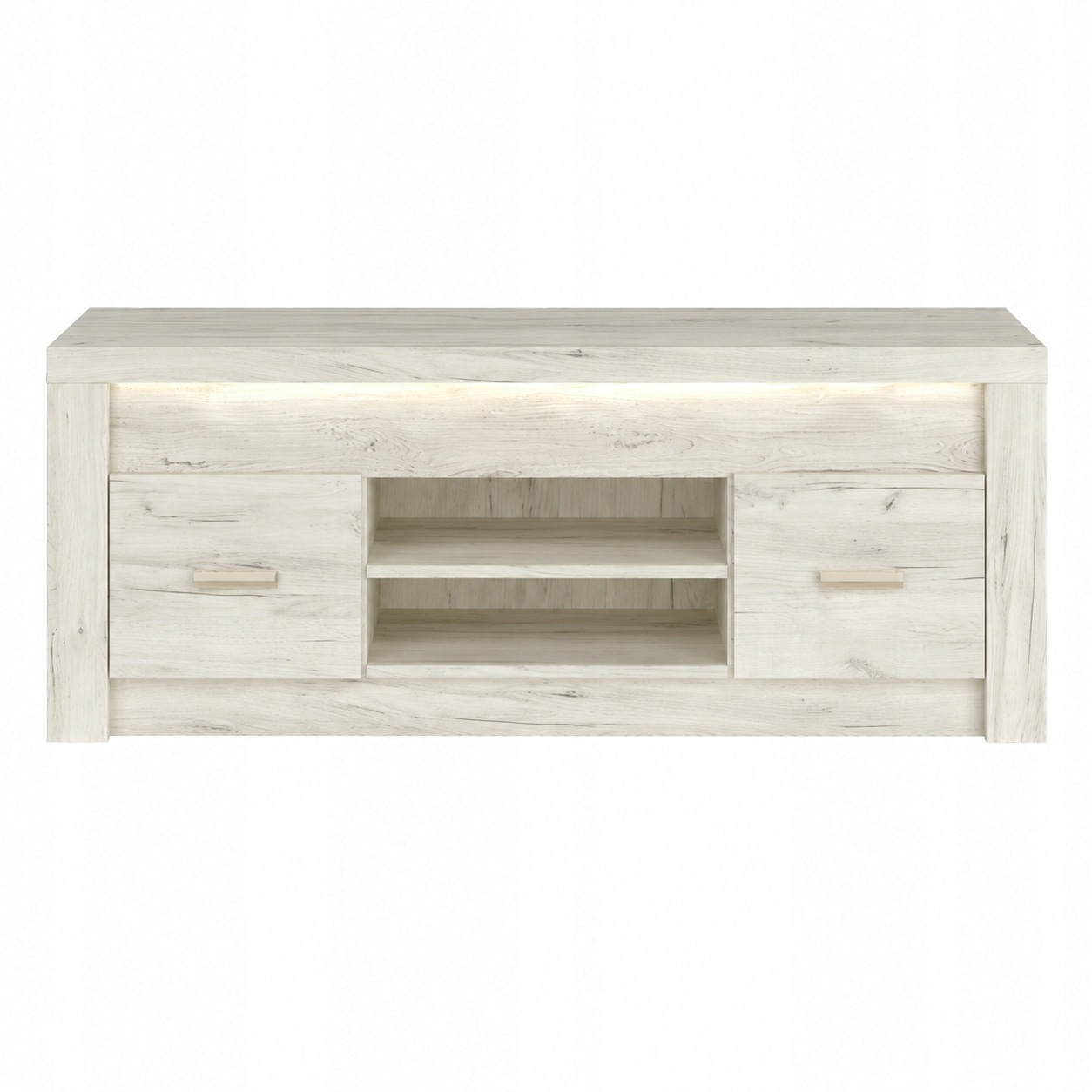 Szafka RTV INDIANAPOLIS 137 cm KRAFT BIAŁY