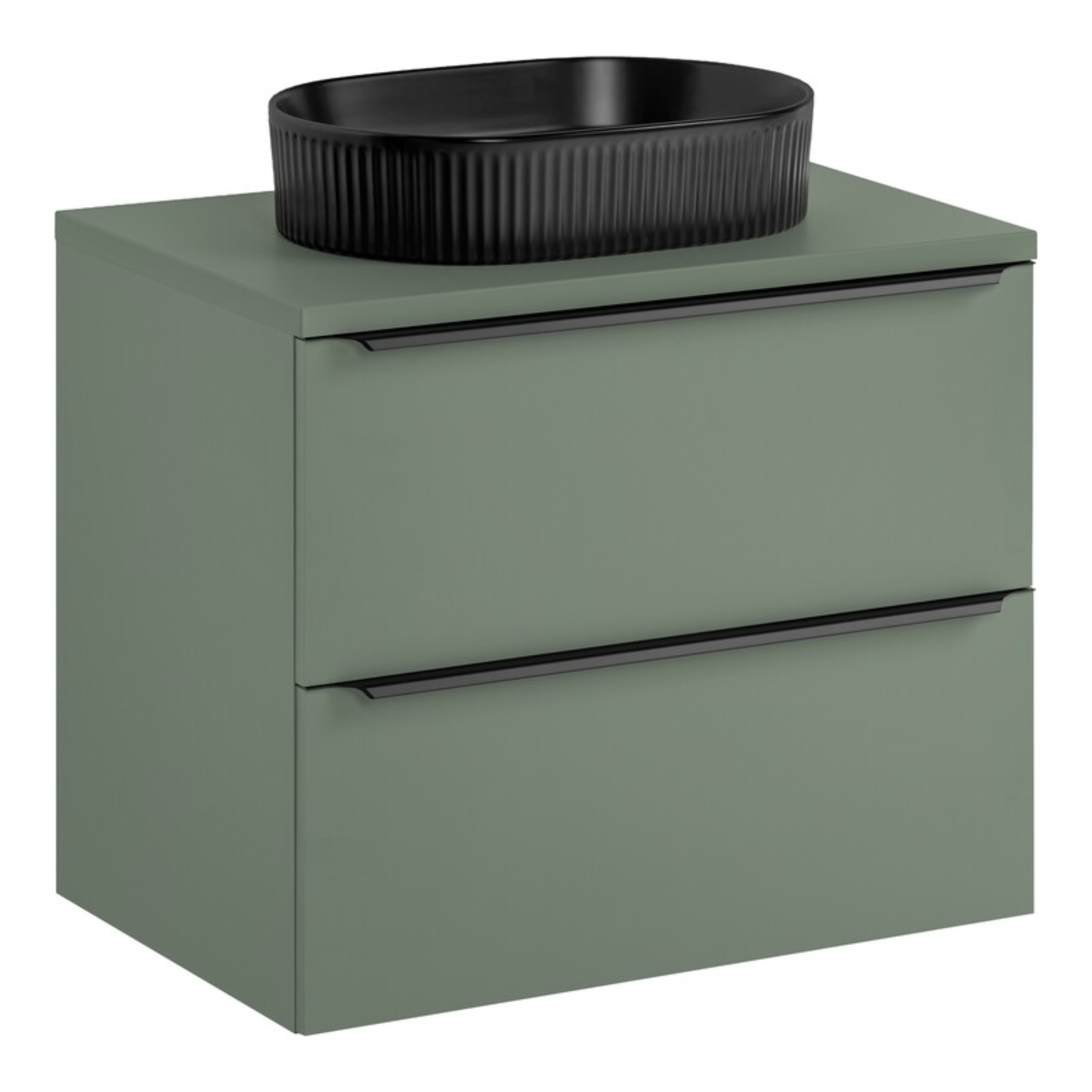Szafka SOMBRA GREEN z blatem i umywalką 70 cm