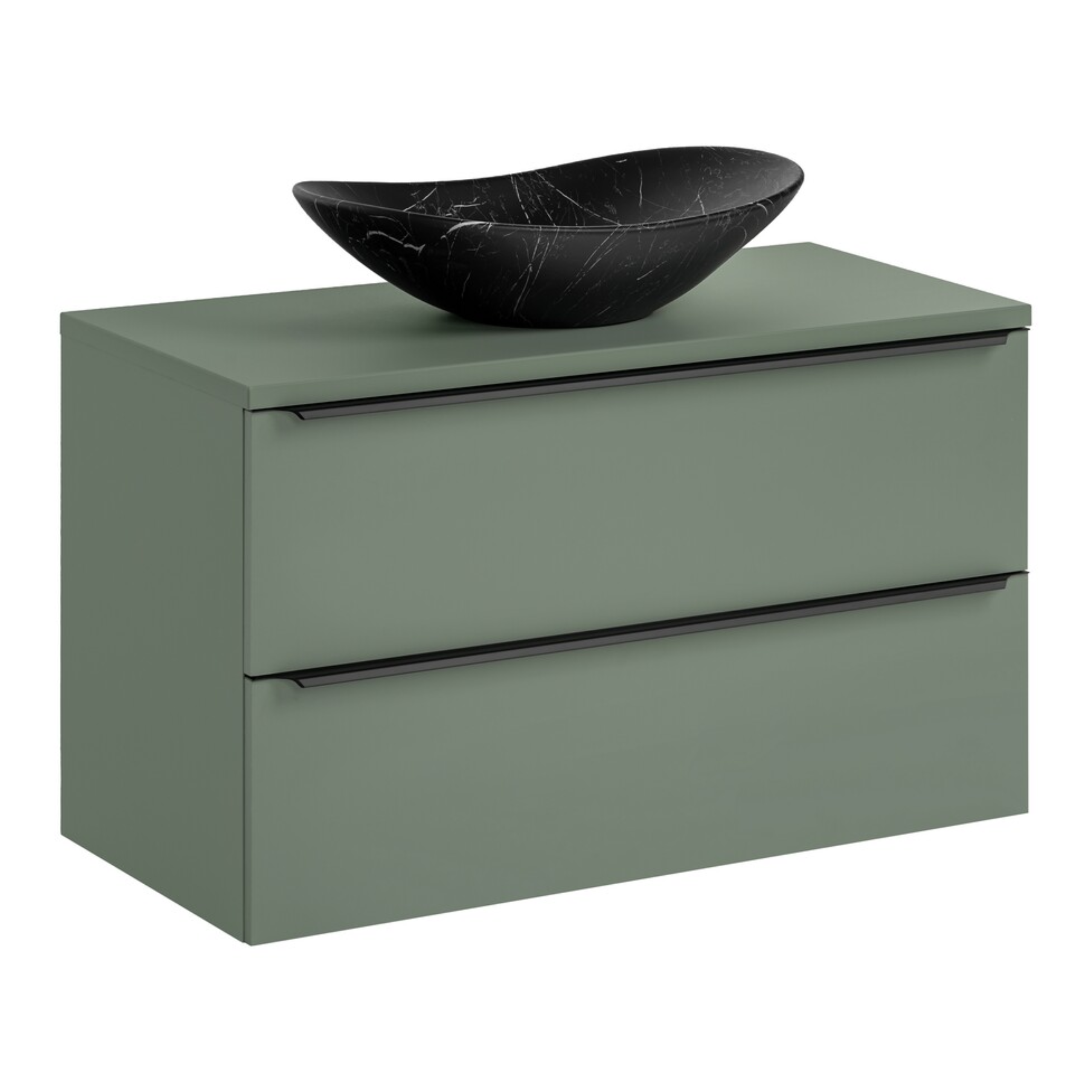 Szafka SOMBRA GREEN z blatem i umywalką 100 cm