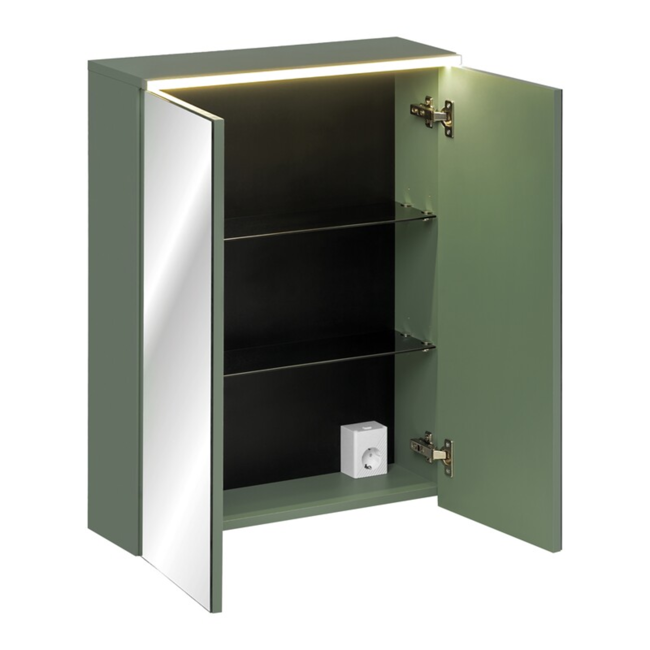 Szafka z lustrem SOMBRA GREEN 60 cm REED GREEN - Meble łazienkowe COMAD