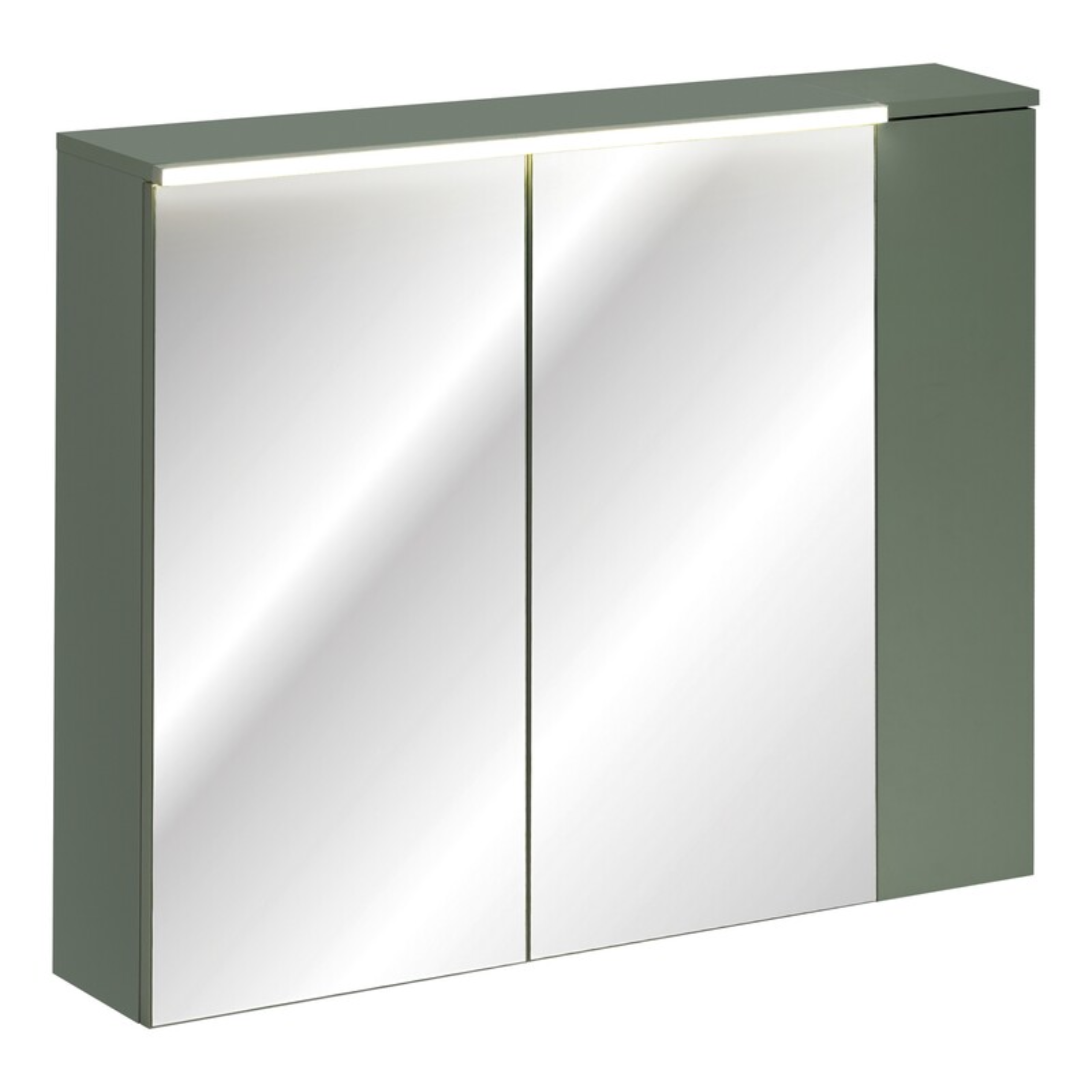 Szafka z lustrem SOMBRA GREEN i szafka górna 100 cm