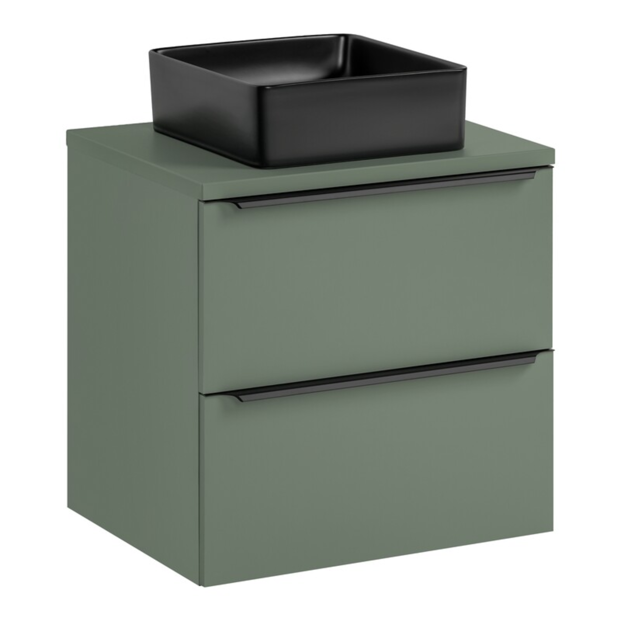 Szafka SOMBRA GREEN z blatem i umywalką 60 cm