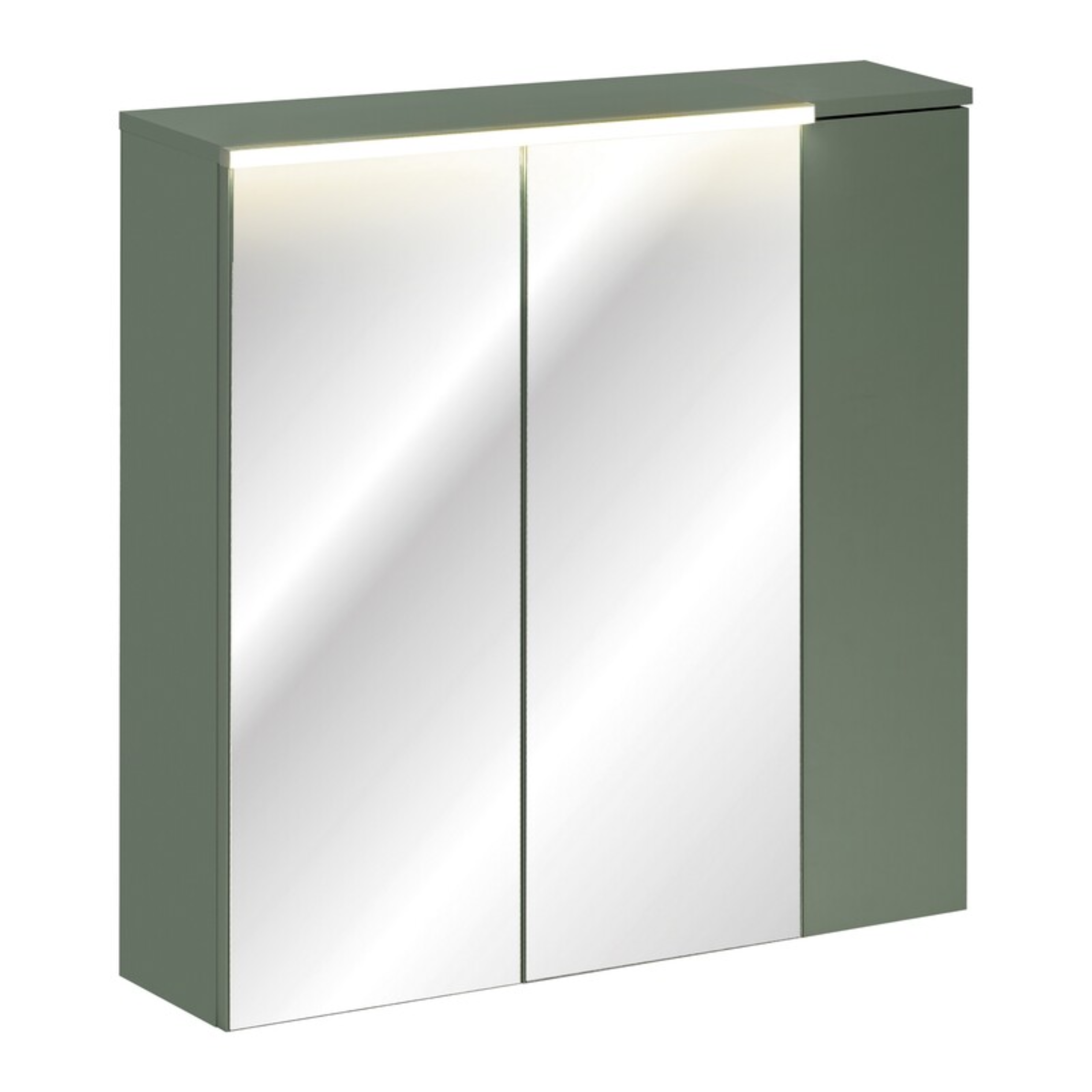 Szafka z lustrem SOMBRA GREEN i szafka górna 80 cm