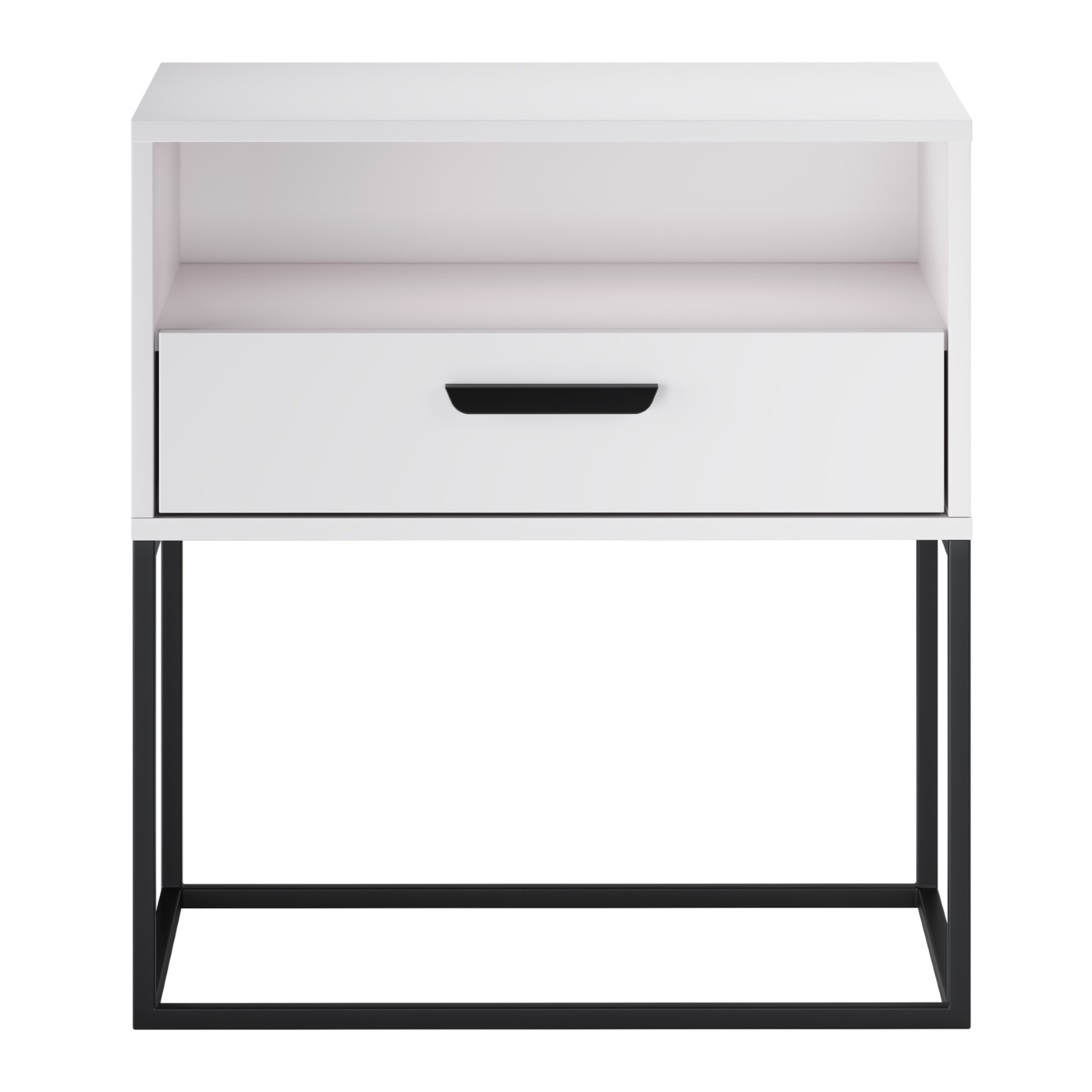 Szafka nocna NAVELLO z półką 60 cm BIAŁY - meble COMAD