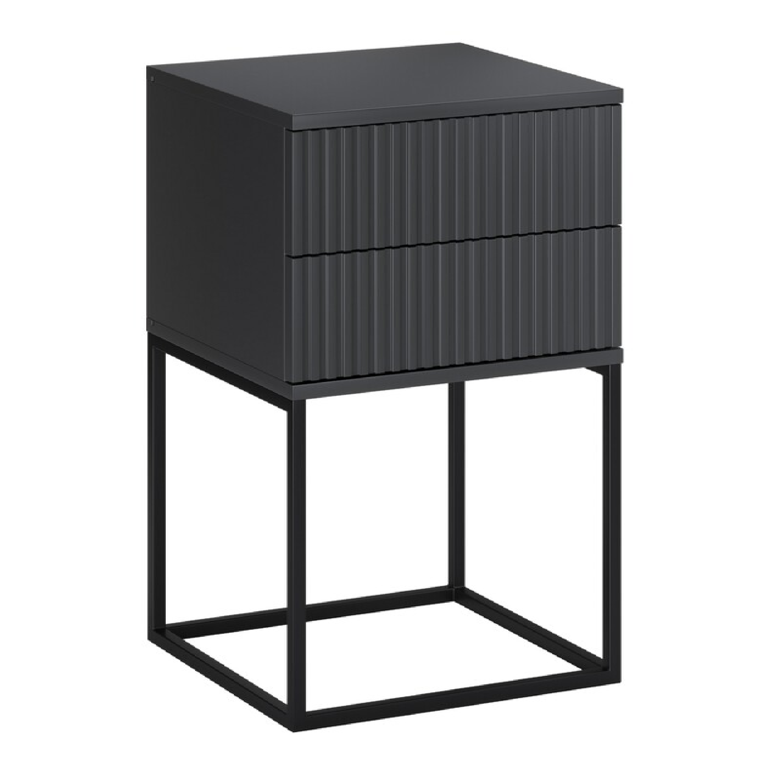 Szafka nocna SPELLO szuflady 40 cm ANTRACYT