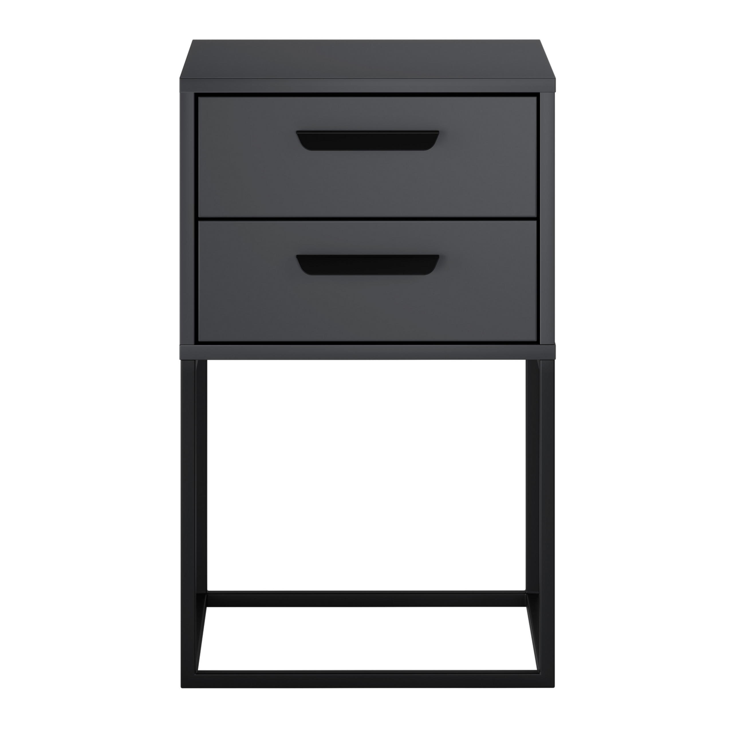 Szafka nocna NAVELLO szuflady 40 cm ANTRACYT - Meble COMAD