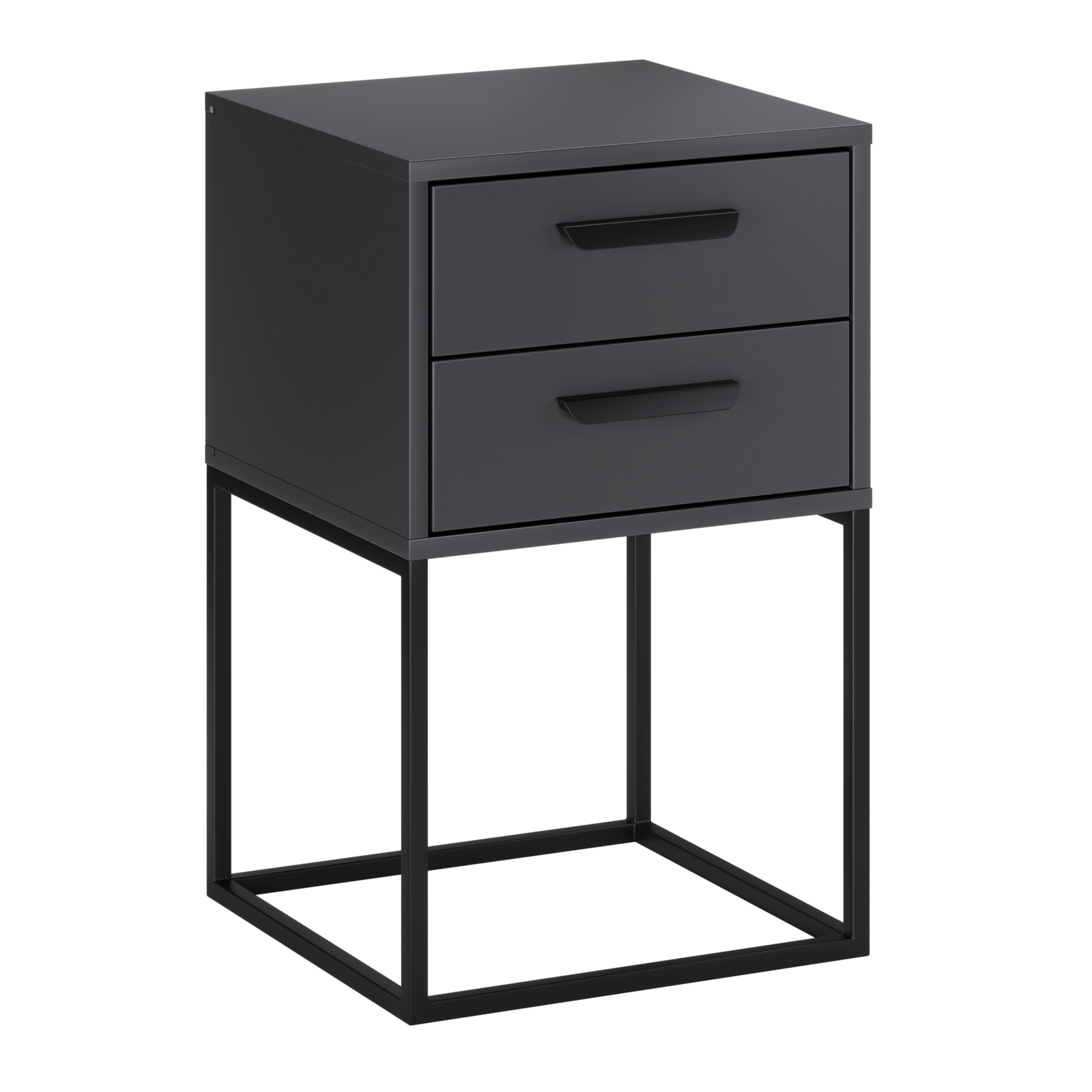 Szafka nocna NAVELLO szuflady 40 cm ANTRACYT