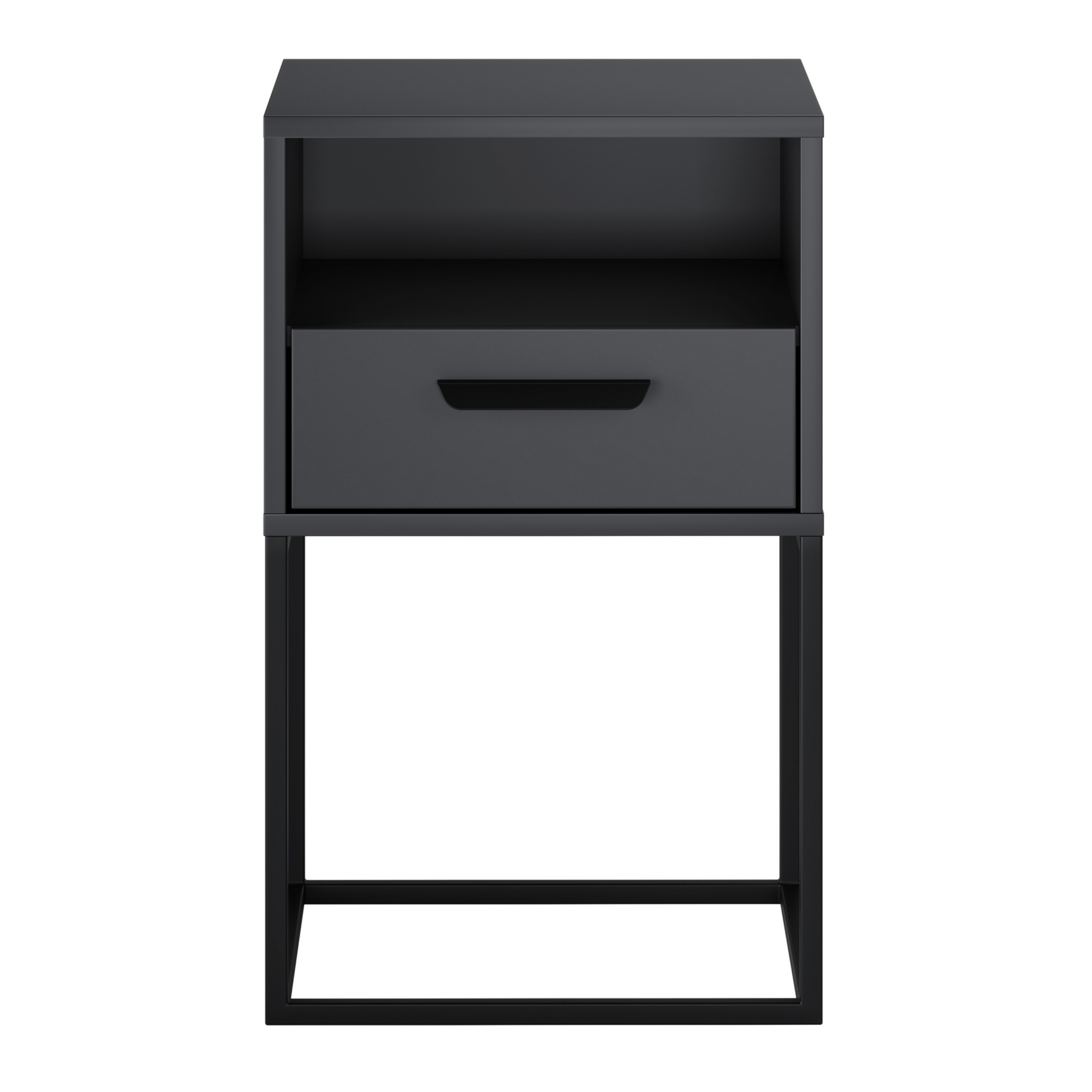 Szafka nocna NAVELLO z półką 40 cm ANTRACYT - meble COMAD