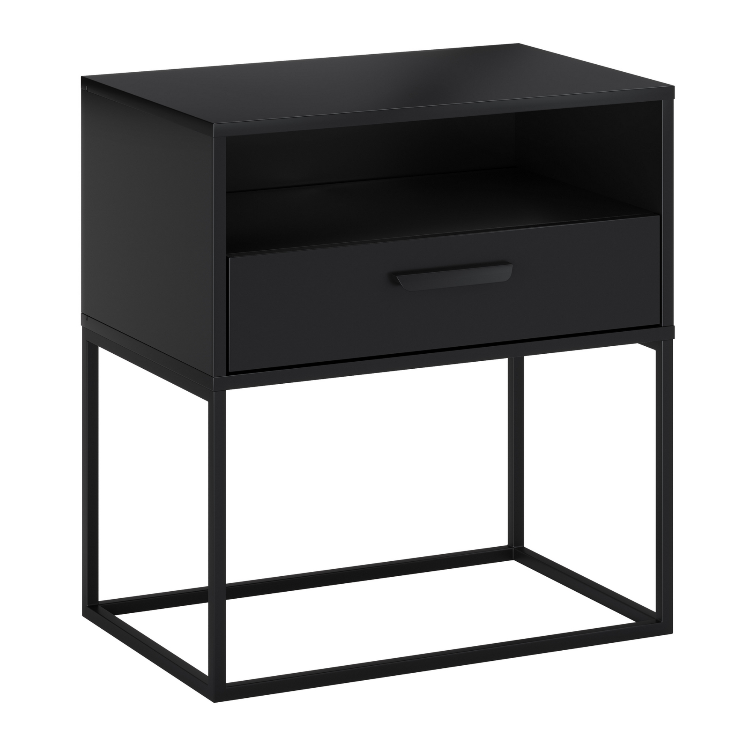 Szafka nocna NAVELLO z półką 60 cm CZARNY