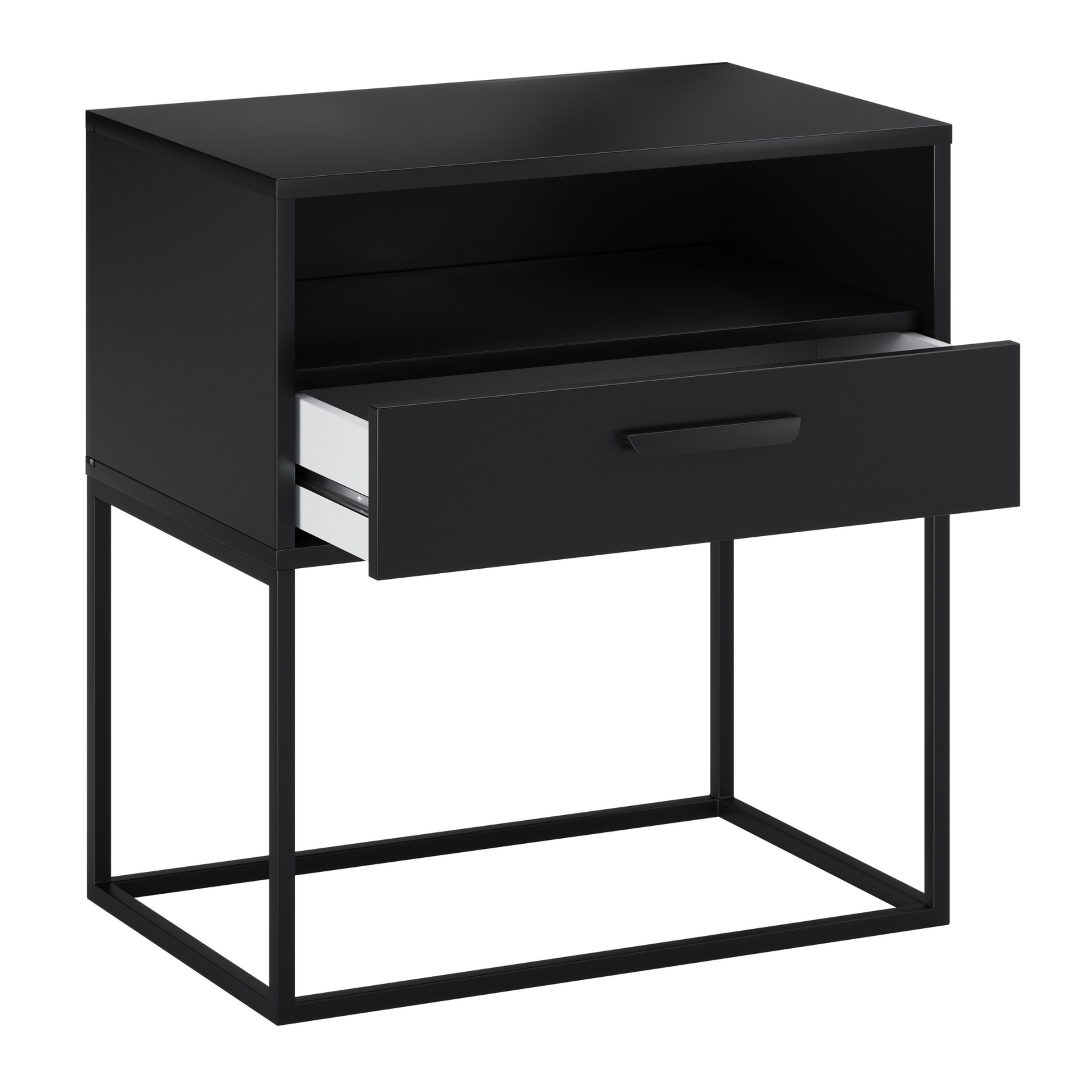 Szafka nocna NAVELLO z półką 60 cm CZARNY