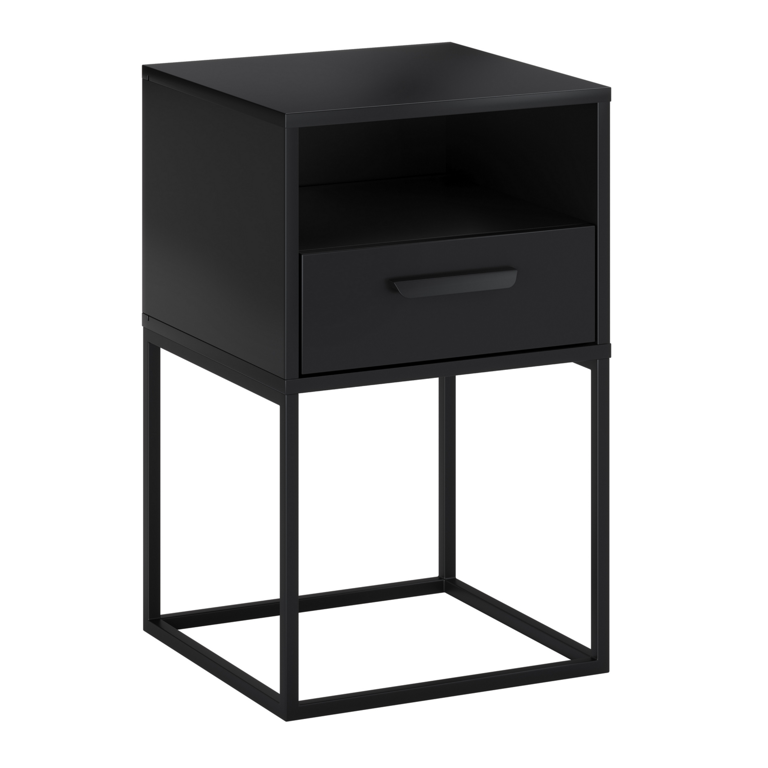 Szafka nocna NAVELLO z półką 40 cm CZARNY