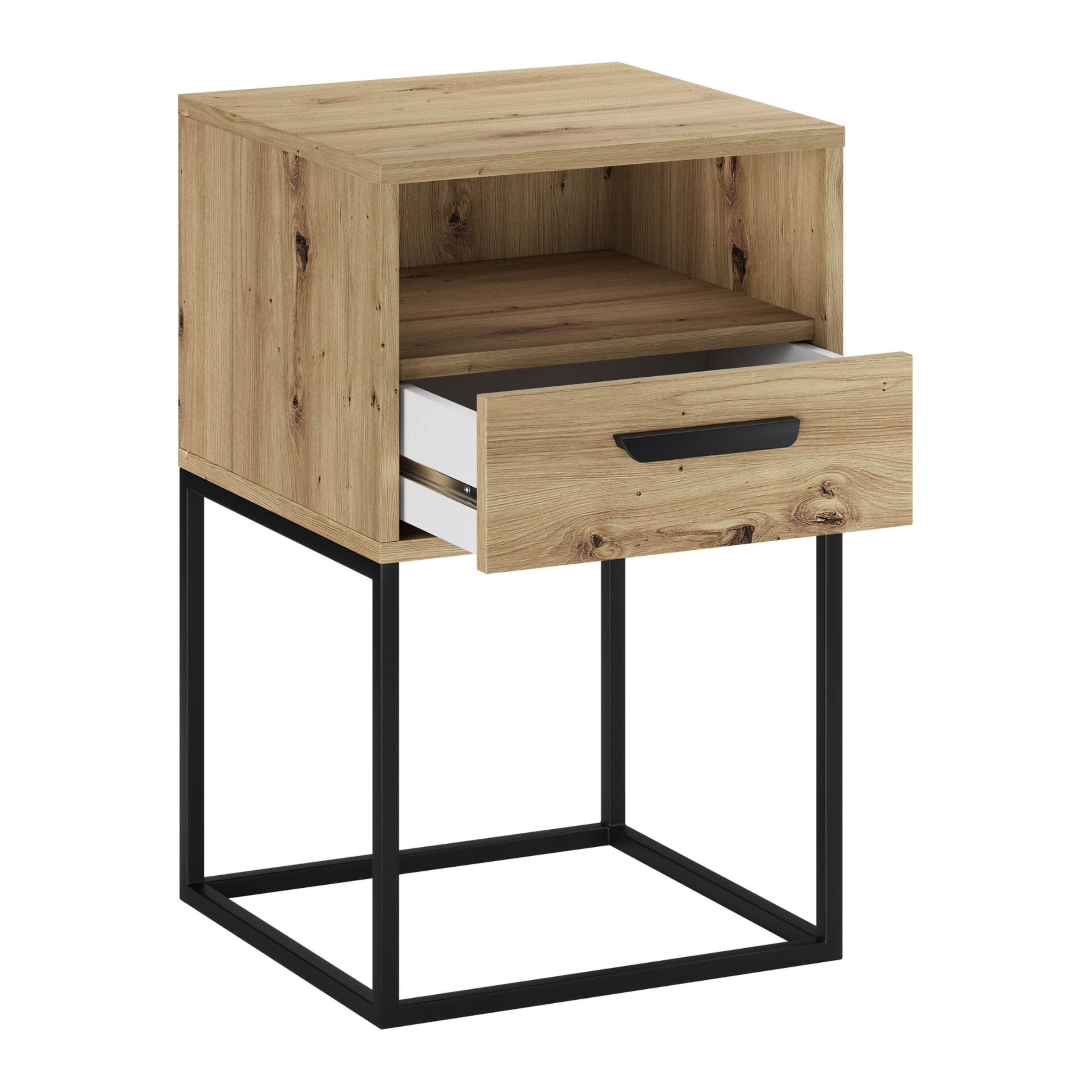 Szafka nocna NAVELLO z półką 40 cm DĄB ARTISAN