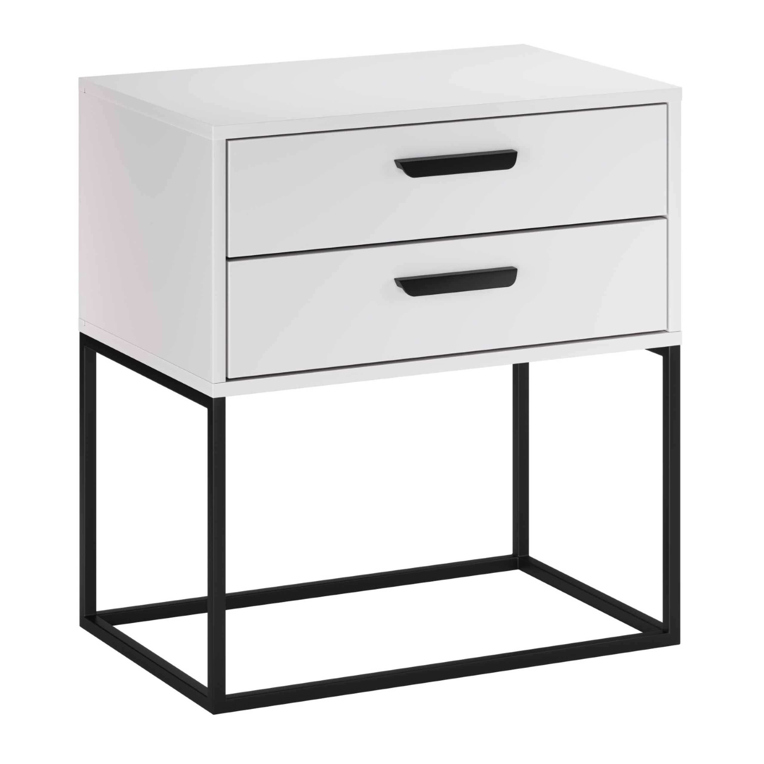 Szafka nocna NAVELLO szuflady 60 cm BIAŁY