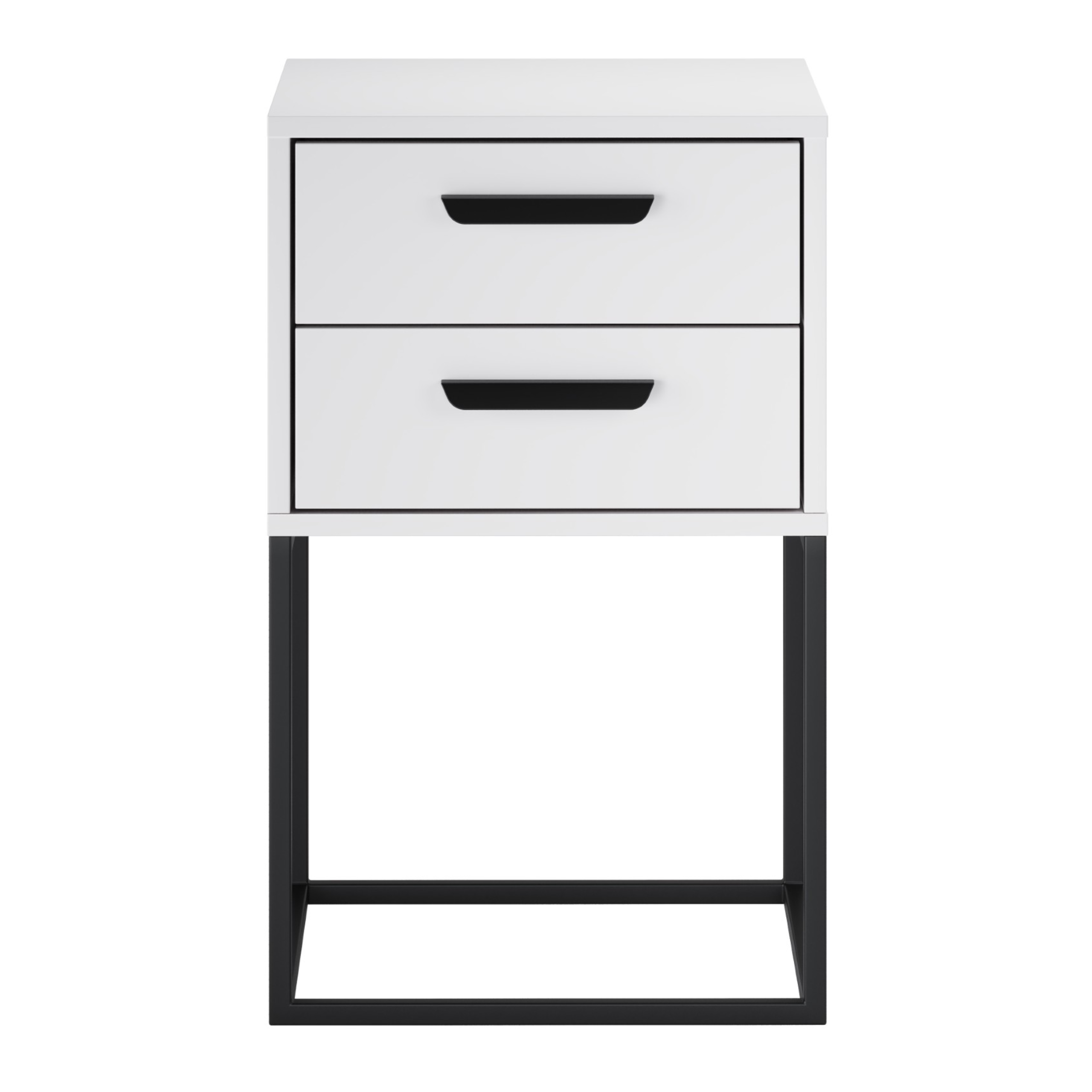 Szafka nocna NAVELLO szuflady 40 cm BIAŁY - meble COMAD